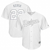 Dodgers 22 Clayton Kershaw Kersh White 2019 Players' Weekend Player Jersey Dzhi,baseball caps,new era cap wholesale,wholesale hats